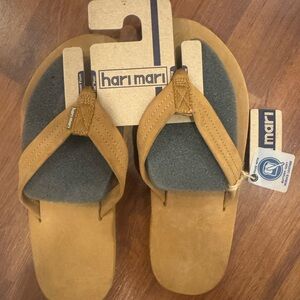 Hari Mari Tan Flip Flops